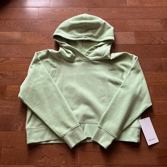 💚LULULEMON CROPPED LOUNGEFUL HOODIE/JACKET-CREAMY MINT-14💚 - Picture 2 of 12